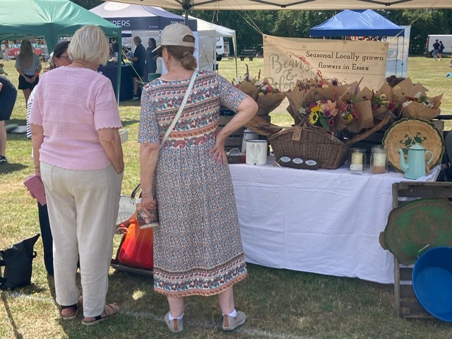 The Beans and Blooms Stall